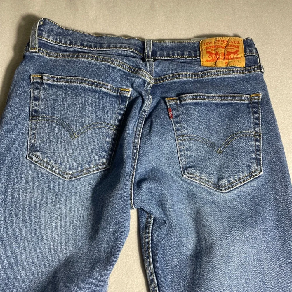 Levis 512 Slim Taper Mens Jeans Blue Medium Wash Denim 32x32 512-0000